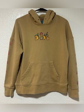A-Lab Tan Mushroom “Keep Growing” Hoodie